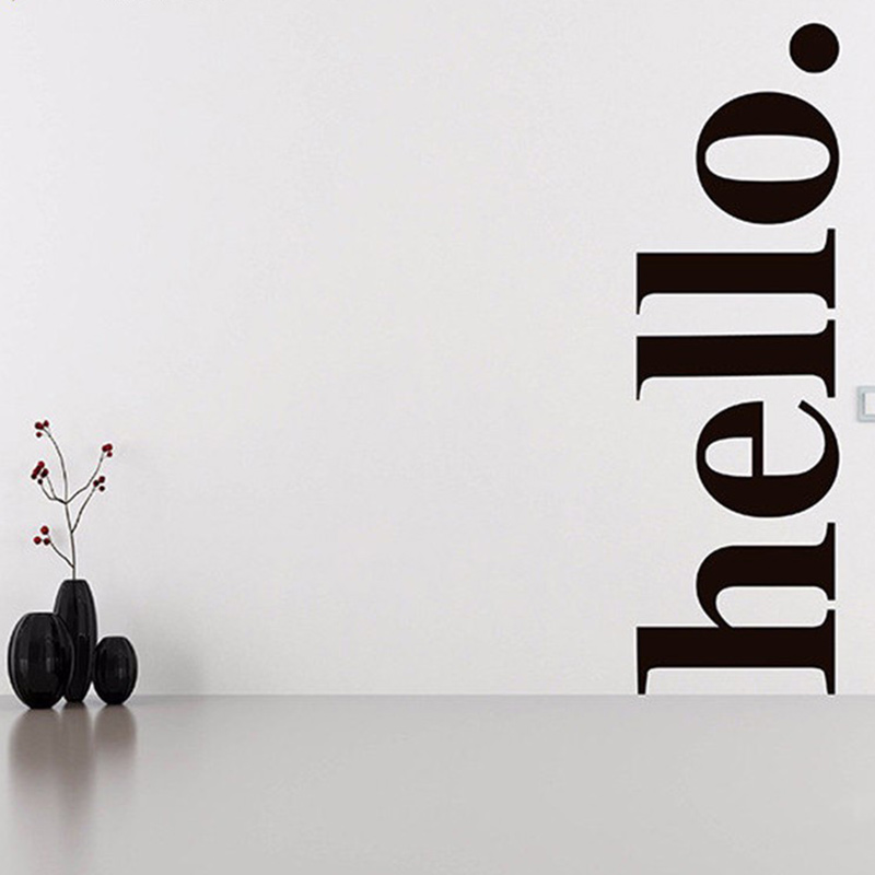 Office Furniture For Sale - Hello Quotes Wall Sticker Vinyl Home