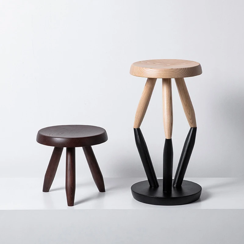 Nordic Solid Wood Round Stool  - Office Furniture For Sale review and price