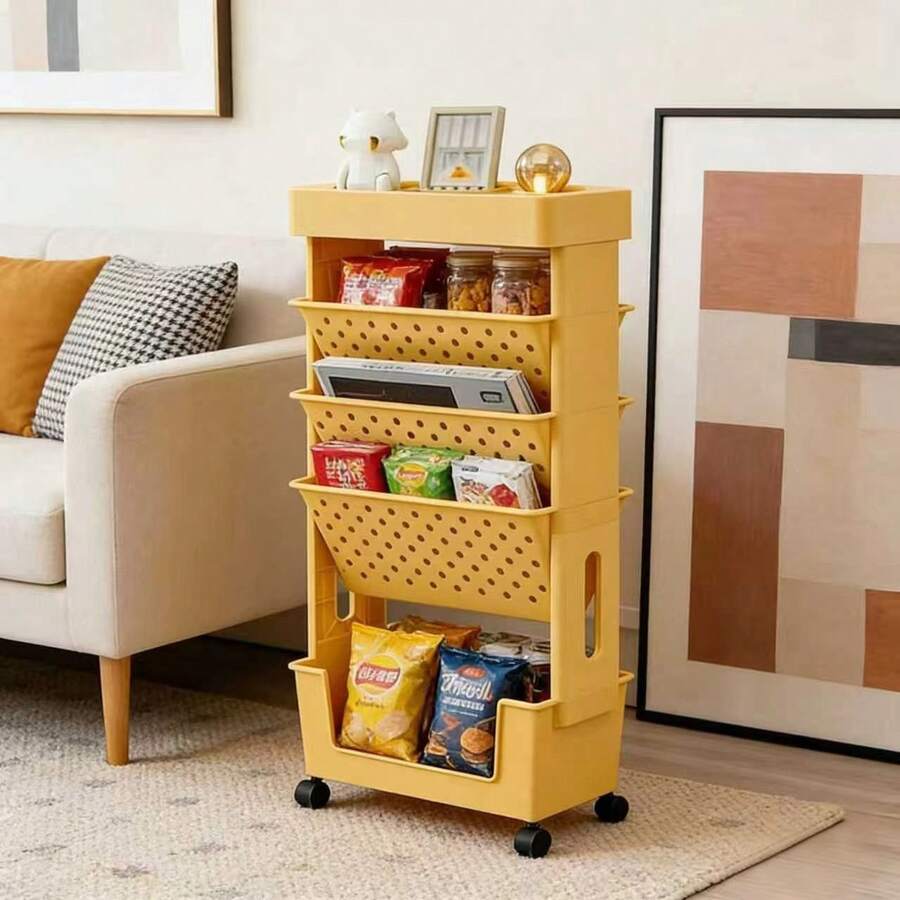 5-Tier Rolling Storage Cart Wi - Book Cart Rolling review and price